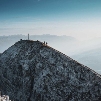 Nockspitze. Alpenlandschaft