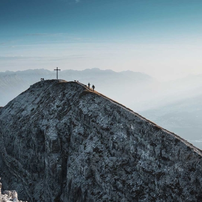 Nockspitze. Alpenlandschaft