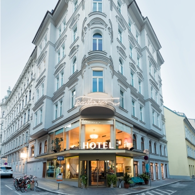 Außenansicht des Beethoven Hotels in Wien
